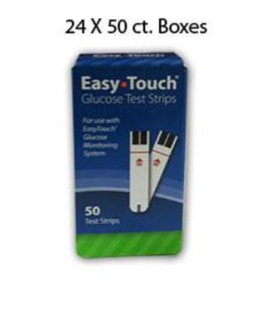 Case of 24 boxes of EasyTouch Glucose Test Strip – 50ct