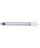 Becton Dickinson Consumer SafetyGlide Syringe and Needle 25G x 5/8 Needle Length, 1mL Volume – Box of 50