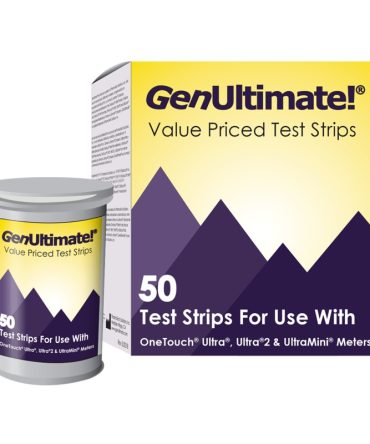 GenUltimate! Test Strips for Use with OneTouch Ultra, Ultra 2, and UltraMini Meters – 50 ct.
