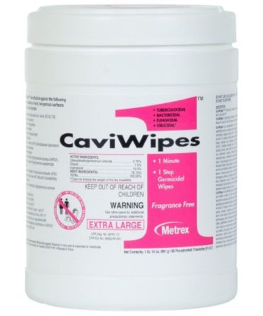CaviWipes 1 13-5100 Surface Disinfectant Premoistened Wipe 160 Count
