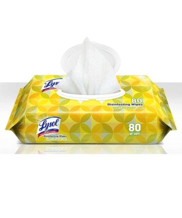 Lysol 99716CT Disinfecting Wipes with Lemon and Lime Blossom Scent, 80 Wipes/Pack, 6 Pack/Case